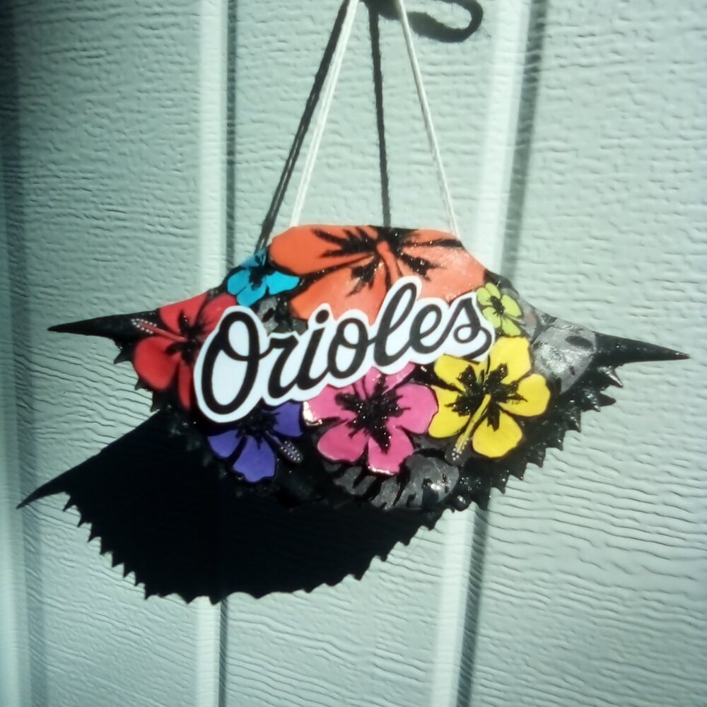 SOLD  Orioles  Baltimore MD Maui Crabshell Ornament